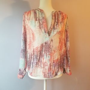 Tie Dye (ish) Blouse | Zac & Rachel | Petite Small